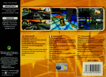 San Francisco Rush 2049 (Europe) (En,Fr,De,Es,It,Nl) box cover back